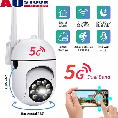 5G 1080P HD WIFI Wireless IP Security Camera Outdoor CCTV PTZ Smart Home IR IOT • $27.99