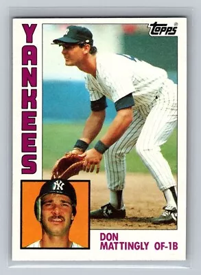 1984 Topps #8 Don Mattingly Rookie Card RC New York Yankees Baseball NM • $14.29