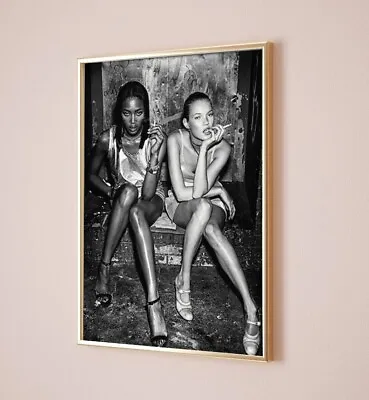 Naomi Campbell And Kate Moss Smoking Poster • £13.49
