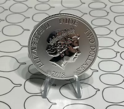 Disney Mickey Mouse Steamboat Willie 1 Oz. 999 Silver Coin 2 Dollar Niue 2018 • $37.50