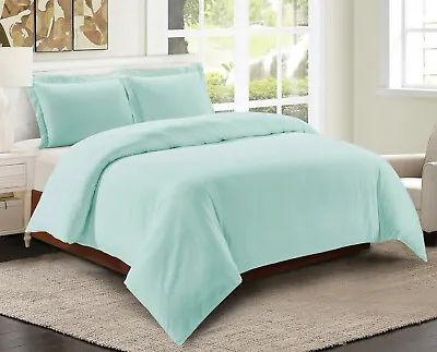 Egyptian Comfort 3 Piece Duvet Cover Set 1800 Count Ultra Soft Cover Comforter • $25.41