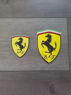 Ferrari Metal Logo Emblem And Ferrari Magnet  • $49.95