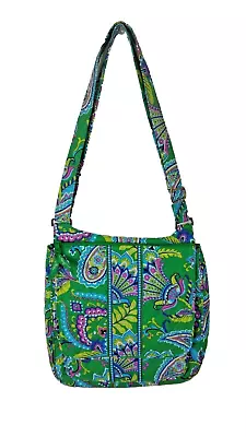 Vera Bradley Emerald Paisley Shoulder Bag Messenger Bag NWOT Green Multicolor • $22.99