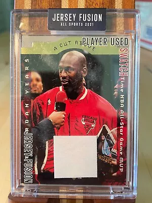 Michael Jordan Jersey Fusion Player Used Swatch With A Cut Above Card Sealed HOF • $194