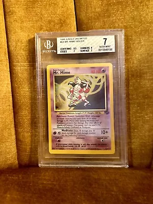 Pokémon TCG Mr Mime Jungle Graded BGS 7 • $3.25