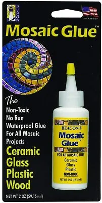 Beacon Mosaic Glue For Ceramic Glass Plastic And Wood 2-Ounce 1-Pack • $9.99