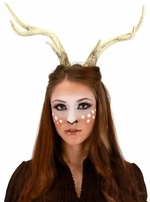 Deer Antlers Horns Costume Reindeer Doe Elk Satyr Goat Pan Faun Animal Headpiece • $16.95