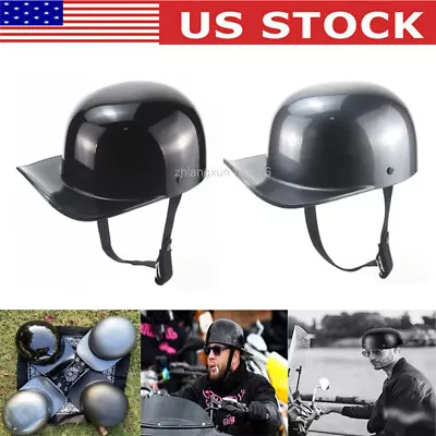 DOT Retro Baseball Cap Motorcycle Half Helmet Open Face Scooter Moped Jet Helmet • $38.99