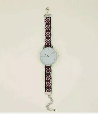 £5.99 • Buy New Look Silver Woven Strap Watch Rrp £14.99