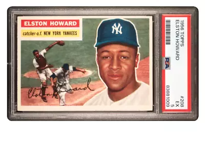 1956 Topps Elston Howard Baseball Card*# 208 *psa 5 Excellent* Denim Cards • $34.99