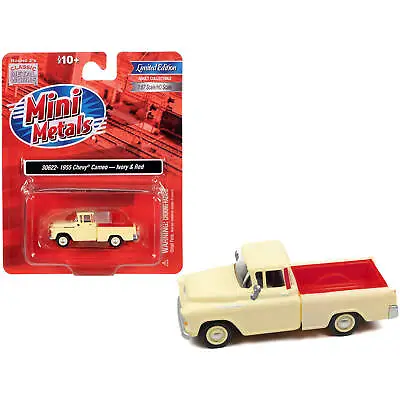 Classic Metal Works 1/87 (HO) Model Pickup Truck 1955 Chevrolet Cameo Ivory/Red • $31.22