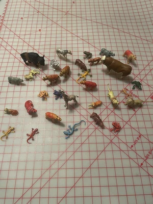 $20 • Buy Lot Vintage Plastic Safari Animals 1995 Schleich  Bison Gorillas Lions