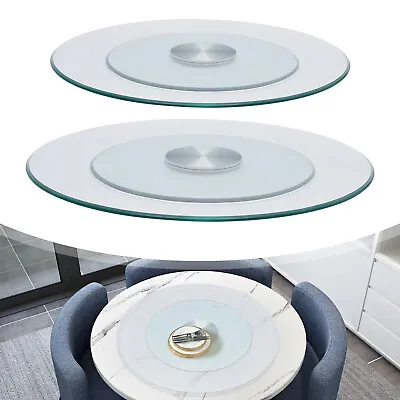 Round Tempered Glass Table Top 60cm/70cm/80cm Double Glass Turntable • $85