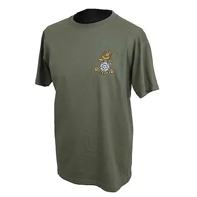Royal Yorkshire Regiment Olive Green Embroidered Regimental T Shirt • £12.95