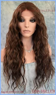 Lace Front Long Wavy Heat Friendly Wig Fs8.27.613 Gorgeous Sexy New Style  1295 • $89.99
