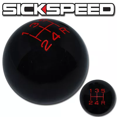 Black/red Vintage Shift Knob For 5 Speed Short Throw Selector Un2 Kit K46 • $27.95