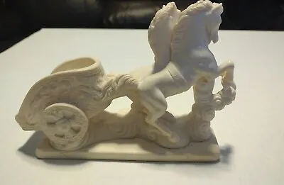 G. Ruggeri  Roman Horse Chariot Sculpture Statue Horses Large 7”x 5 X 2.5  • $24.99