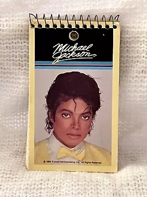 Vintage Unused 1984 Michael Jackson 3  × 5  Memo Pad Note Pad Notebook • $4.97