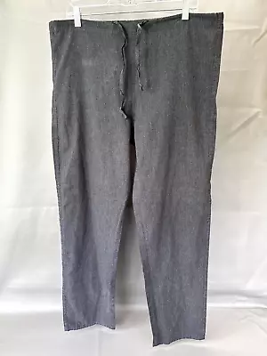 Barco Scrubs Pants Unisex Small Charcoal Gray Drawstring Polyester Cotton • $3.50