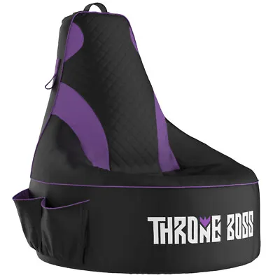 $138.95 • Buy Throne Boss Junior Gaming Bean Bag Chair (Black/Purple)
