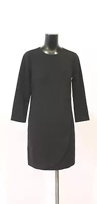 J.Crew Women's Long Sleeve Overlapped Exposed Zipper Dress CL8 Black Size US:0 • $19.94