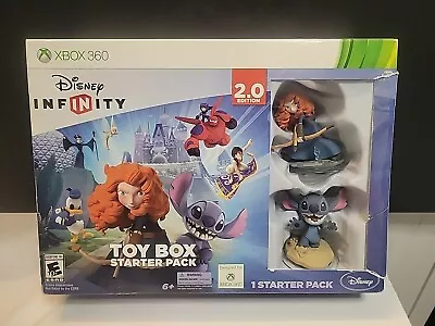 Xbox 360 Disney Infinity Toy Box Starter Pack 2.0 Stitch & Merida 🎮 New In Box • $9.99