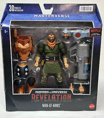 Masters Of The Universe Revelation Masterverse Man-at-arms Figure Deluxe Rare • $61.37