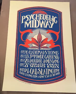 James Gang Poster Screen Print Grimshaw Detroit Walsh Psychedelic Not MC5 Iggy • $99.99