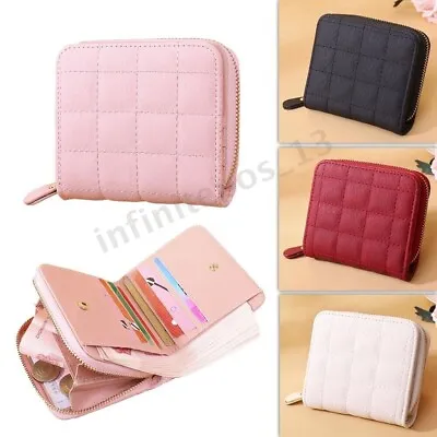 Women Short Small Money Purse Wallet Ladies Leather Folding Coin Card Holder UK • £4.95