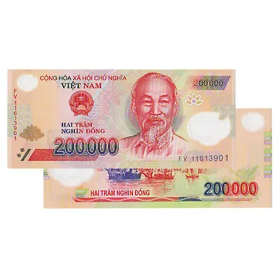 200000 Vietnamese Dong Banknote VND Vietnam • $20.71