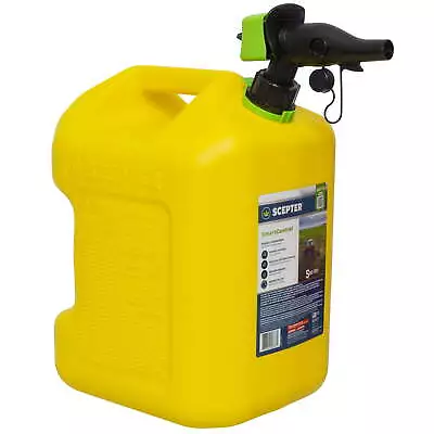 5 Gallon SmartControl Dual Handle Diesel Fuel Container Yellow Gas Can • $24.48