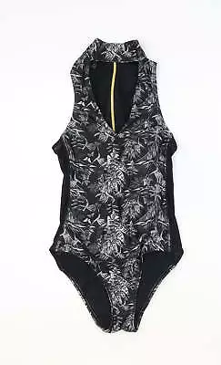 Handsome Womens Black Geometric Polyester One Piece Size S • £4.50