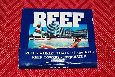 The Reef Hotels In Hawaii Full Matchbook Tiki Polynesian Pop • $5.50