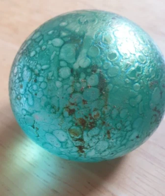 £20 • Buy Vintage Rare Art Glass Iridescent Mottled Blue Green Paperweight Poss. R Heron