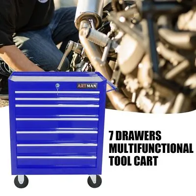 Rolling Tool Chest W/ 7-Drawers Tool Box Tool Cart Mechanic Tool Storage Cabinet • $235.99