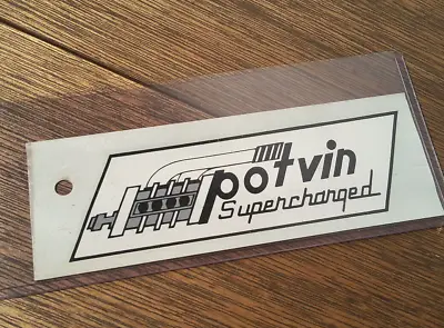 Original VintAge POTVIN SuperCharger Water DECAL Hot Rod DRAG RACING Nhra MOON  • $19.99