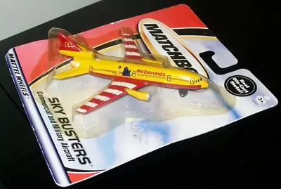 MATCHBOX SHYBUSTERS: McDONALD'S (Ronald & Grimmice) COMMERCIAL AIRPLANE 2000 • $12
