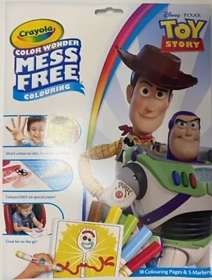 Crayola Toy Story  Colour Wonder Mess Free Include 5 Markers 18 Colouring Sheets • £8