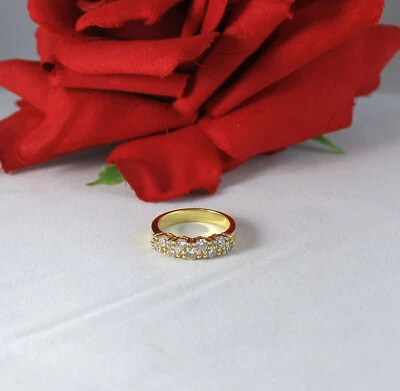 $49.99 • Buy Sterling Silver Sparkling Jose Jess Vermeil  3.74g  Ring Size 9  CAT RESCUE