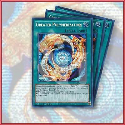 YuGiOh GREATER POLYMERIZATION X3 | MP22 ▪️ SECRET RARE ▪️ 1ST EDITION 💎 • $6