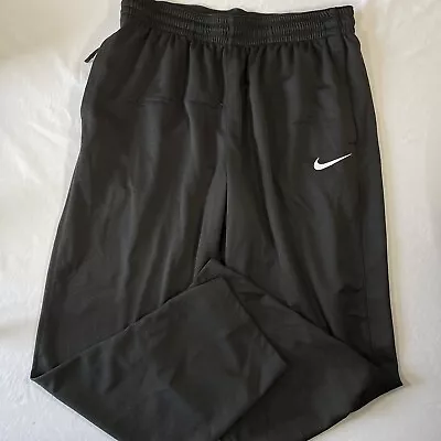 Nike Dri Fit Track Pants Men XL Gray Elastic Waistband Sweat Pants Straight Fit • $7.64