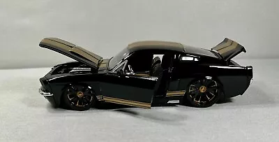 Jada Toys 1/24 Scale Bigtime Muscle Black 1967 Ford Mustang Shelby Gt500 • $18