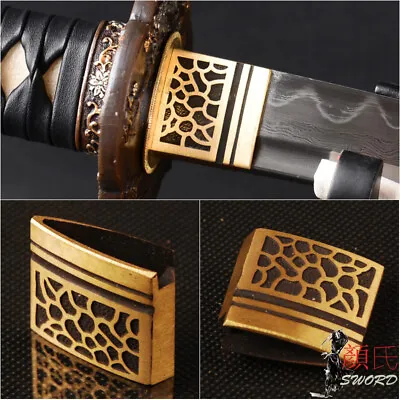  Brass Habaki  Leopard Collar For Japanese Samurai Sword Katana DIY Maintenance • $13.63