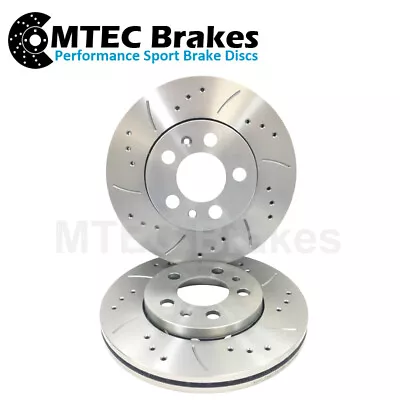 306 GTi-6 96-01 405 T16 TURBO 16v 92-97 Front Drilled Grooved Brake Discs • $90.84