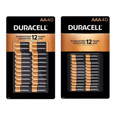 40/20 Pack Duracell CopperTop Longest Lasting Alkaline Batteries AA/AAA/C/D/9V • $15.88