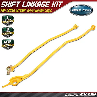 2pcs B-Series Shift Linkage Kit For Acura Integra 94-01 Honda Civic 92-00 Golden • $43.99