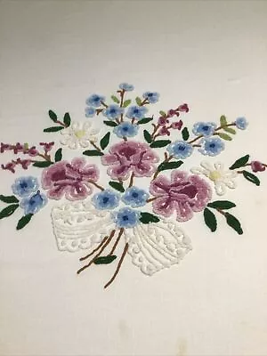 Vintage “Cabin Crafts “ Flower Chenille ( Cutter For Craft) Stains #2146 • $20
