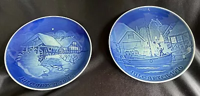 (2 Plates) Royal Copenhagen  Christmas  Plates 1975 And 1976 B&G 7  • $18