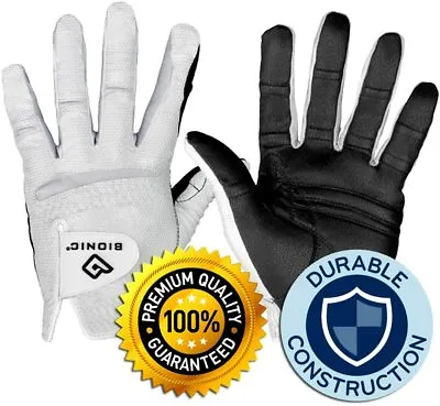 New Bionic RelaxGrip 2.0 Golf Men's Glove Durable Black Palm 2-3 Day Ship • $17.99