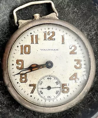 Antique WW1 Military Waltham Depollier Sterling Manual Watch Moline Illinois • $52